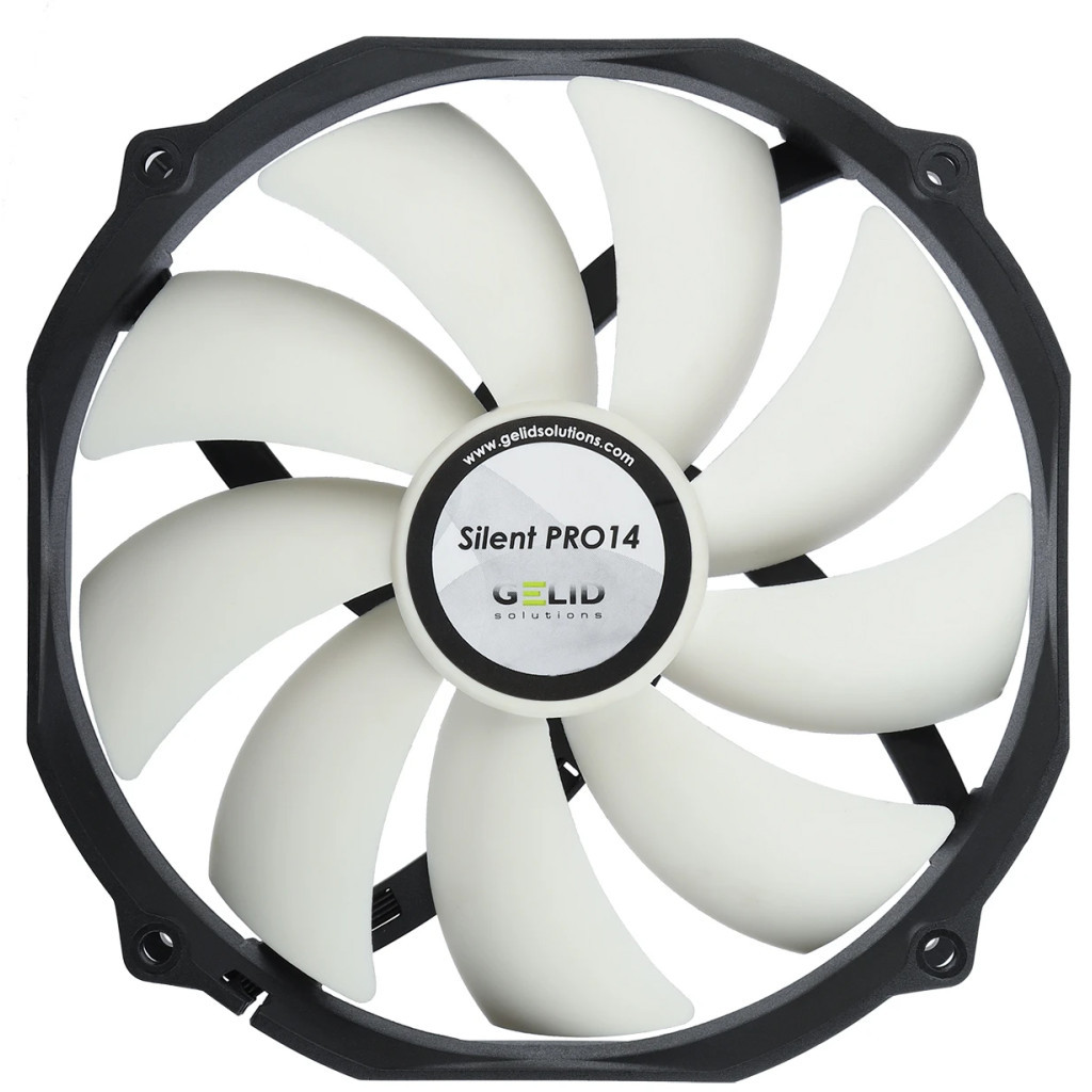 Кулер до корпусу Gelid Solutions Silent PRO 14 PWM 140 mm (FN-PX14-P-15) - зображення 1