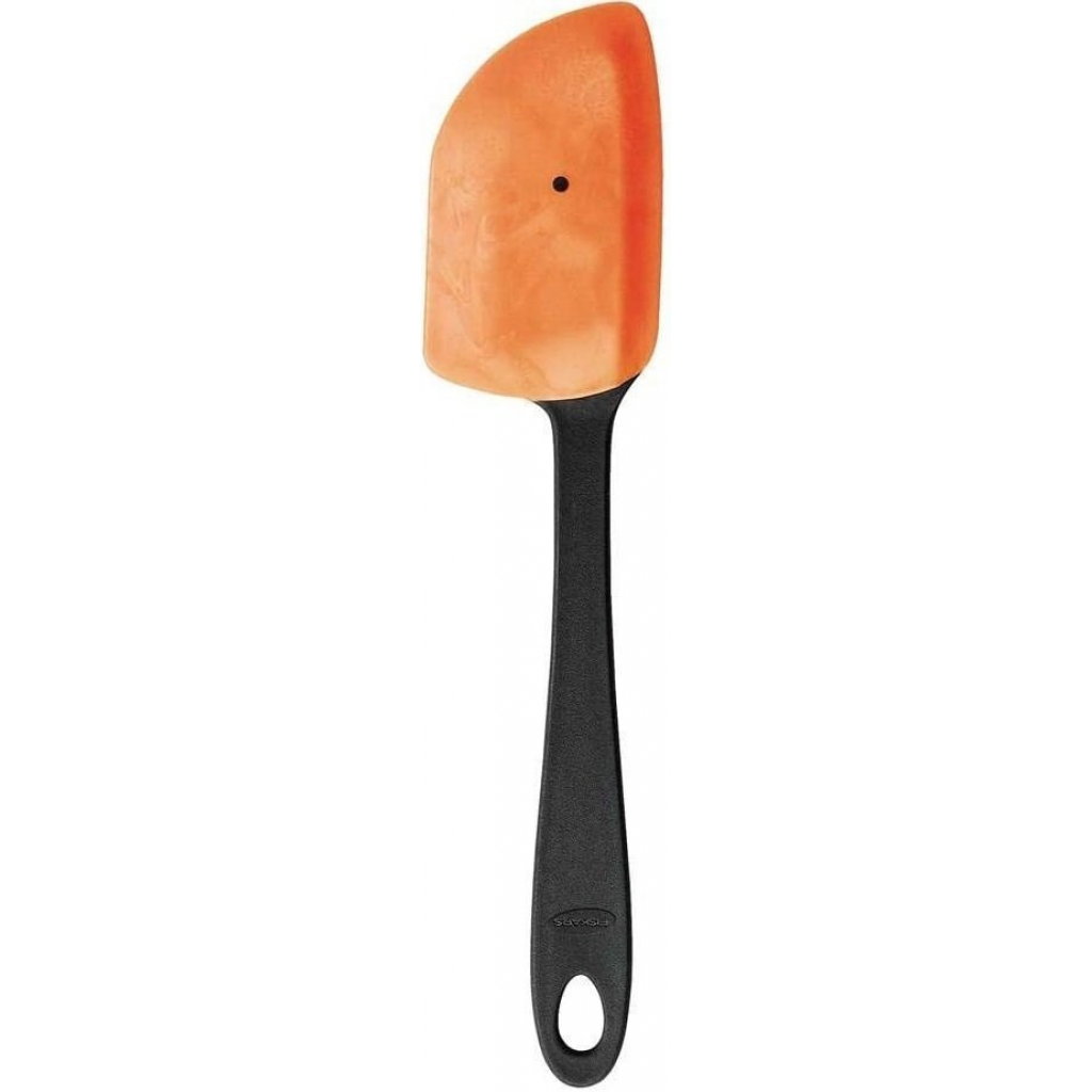 Лопатка кухонна Fiskars Essential силікон/пластик Чорно-помаранчева 20 см (1023803) - зображення 1