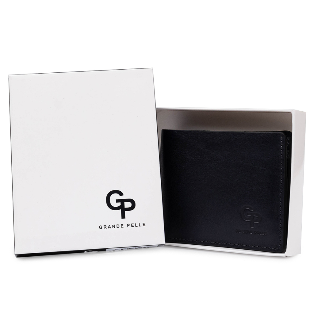 Портмоне Grande Pelle Шкіряне Синє (11552) - зображення 7