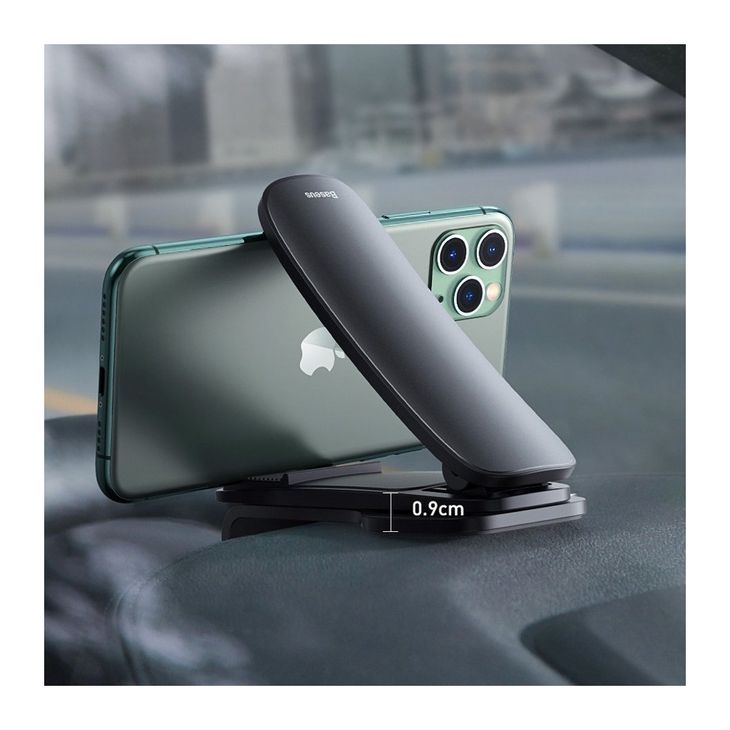 Універсальний автотримач Baseus 4.7-6.5" Big Mouth Pro (на приладову панель) black (SUDZ-A01) - зображення 5