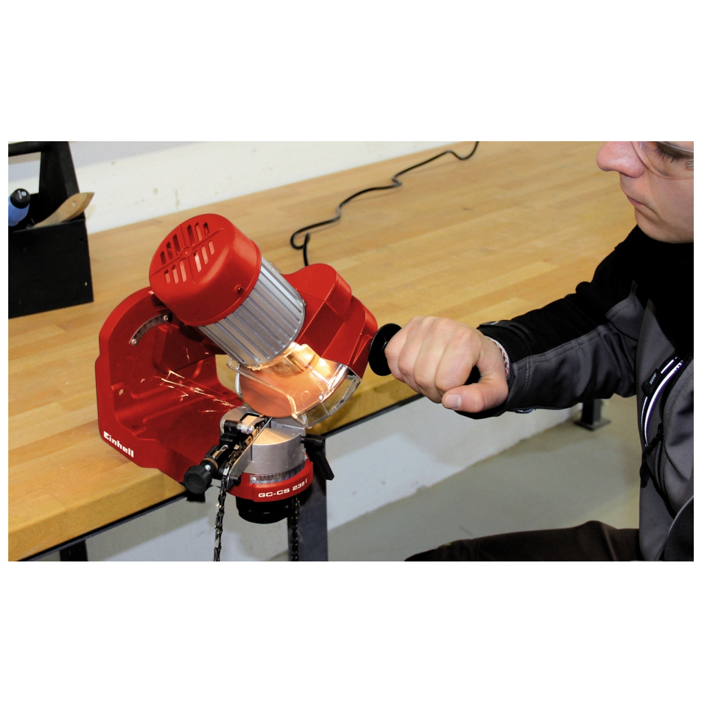 Точильний верстат Einhell GC-CS 235 E для заточування ланцюгів, 3000об/хв, диск 145х22х3.2мм (4499910) - зображення 8