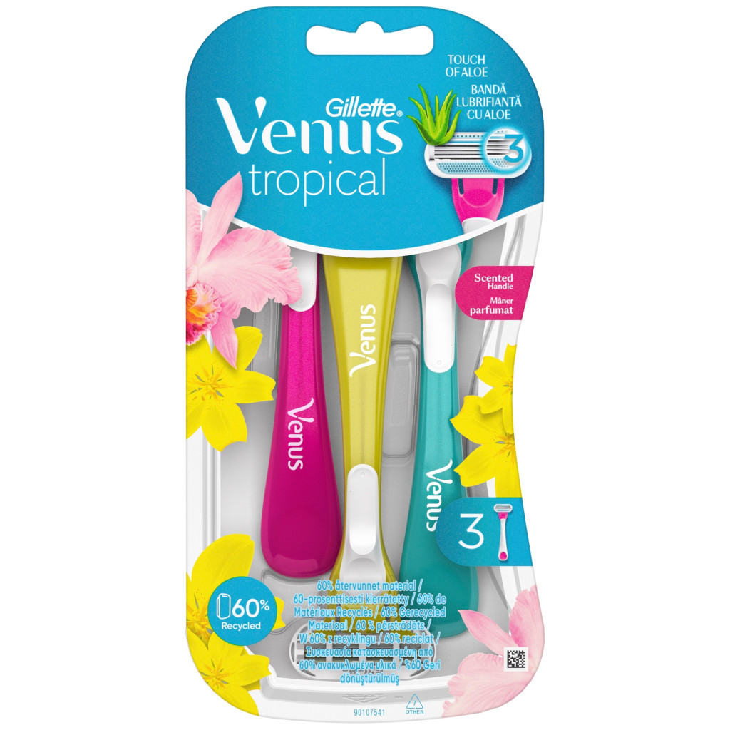 Бритва Gillette Venus Tropical 3 шт. (7702018426263) - изображение 2