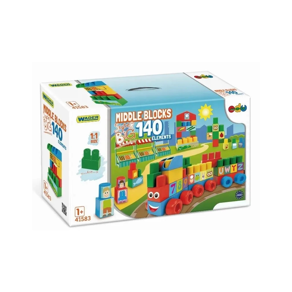 Конструктор Wader супер великий 140 елементів (41583) - зображення 1