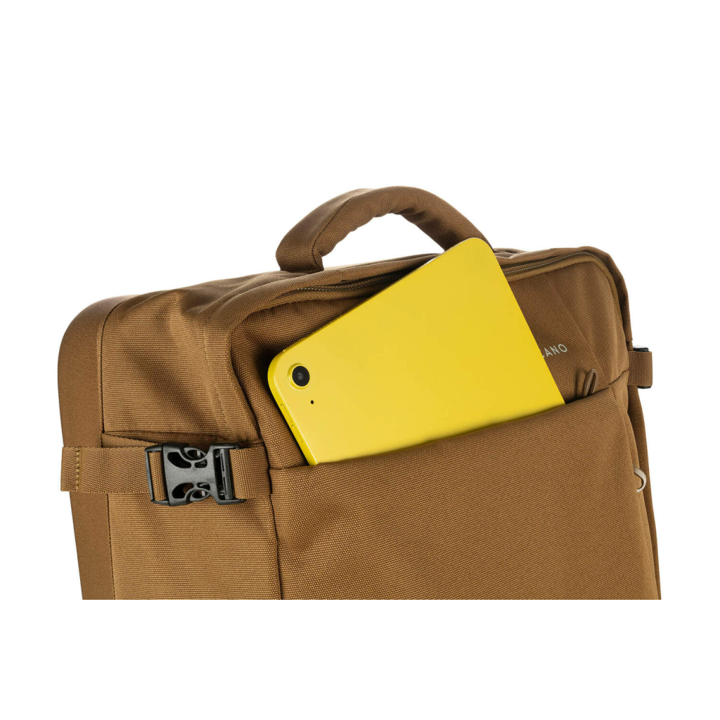 Дорожня сумка Tucano Tugo Trolley на 2-х колесах S 34 л коричнева (BTRTUG-S-MC) - зображення 8