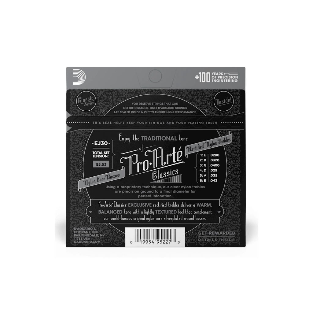 Струни для гітари D'Addario Pro-Arte Rectified Nylon Normal Tension (EJ30) - зображення 3