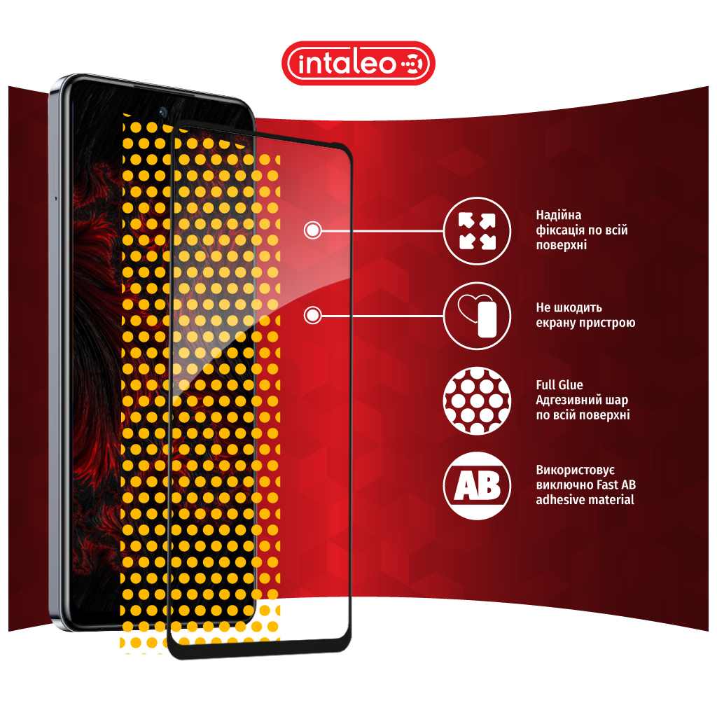 Скло захисне Intaleo Full Glue Infinix Hot 40 Black (1283126589195) - зображення 7