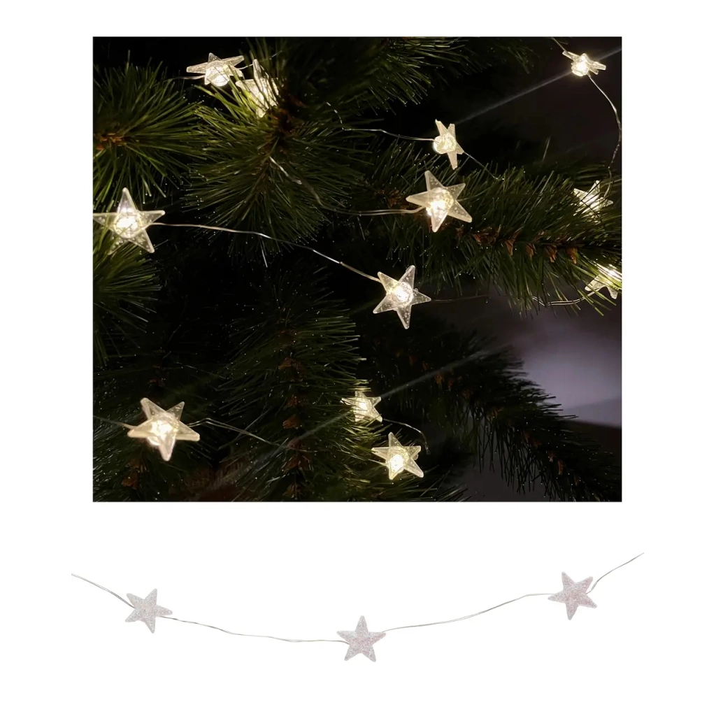 Гірлянда Chomik Зірки 2.2 м 20 LED Теплий білий (5900779854185) - зображення 3