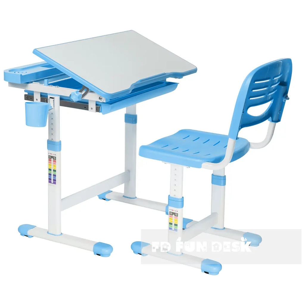 Парта зі стільцем FunDesk Cantare Blue - изображение 3