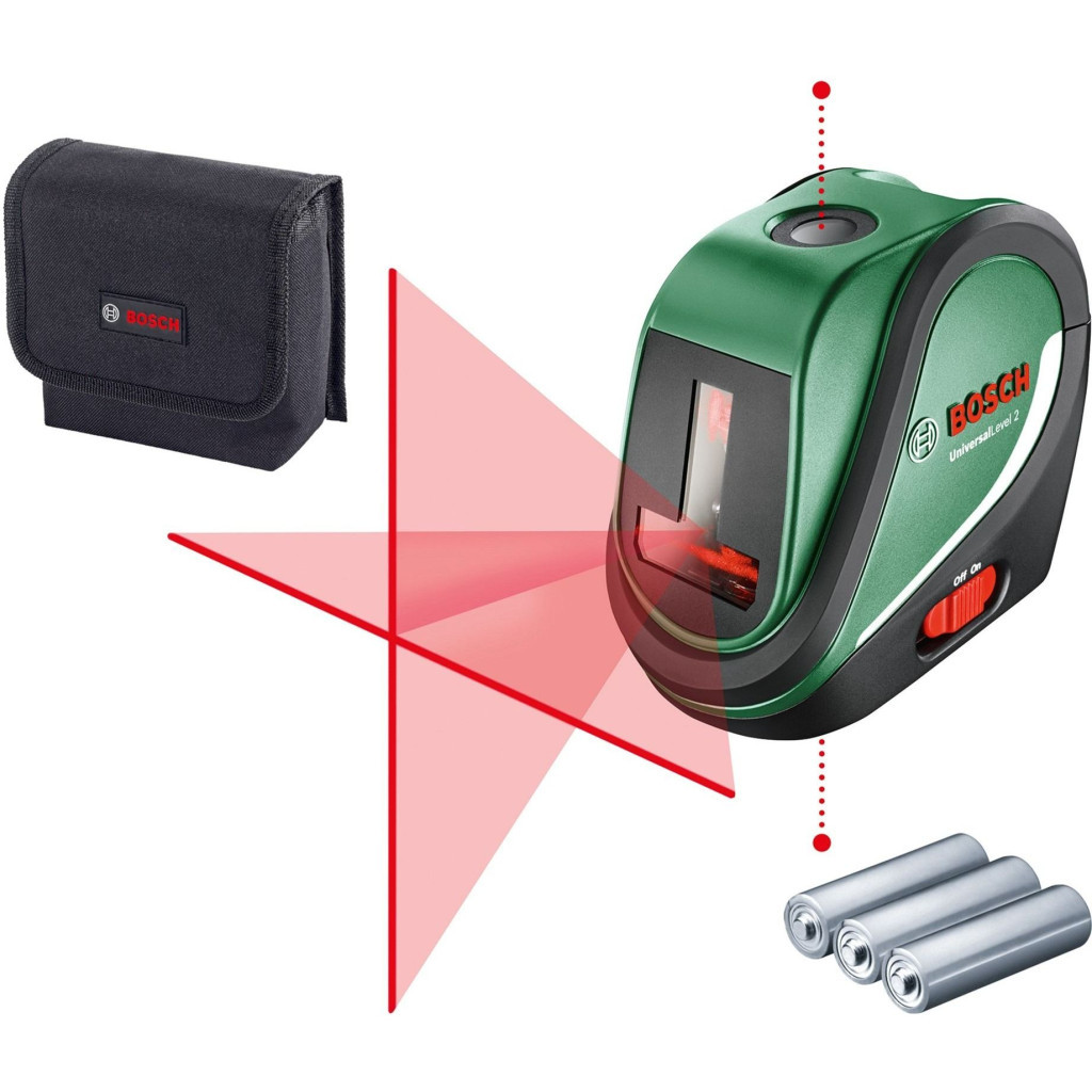 Лазерний нівелір Bosch UniversalLevel2, до 10м, 0.5мм/м, 0.46кг (0.603.663.802) - зображення 1