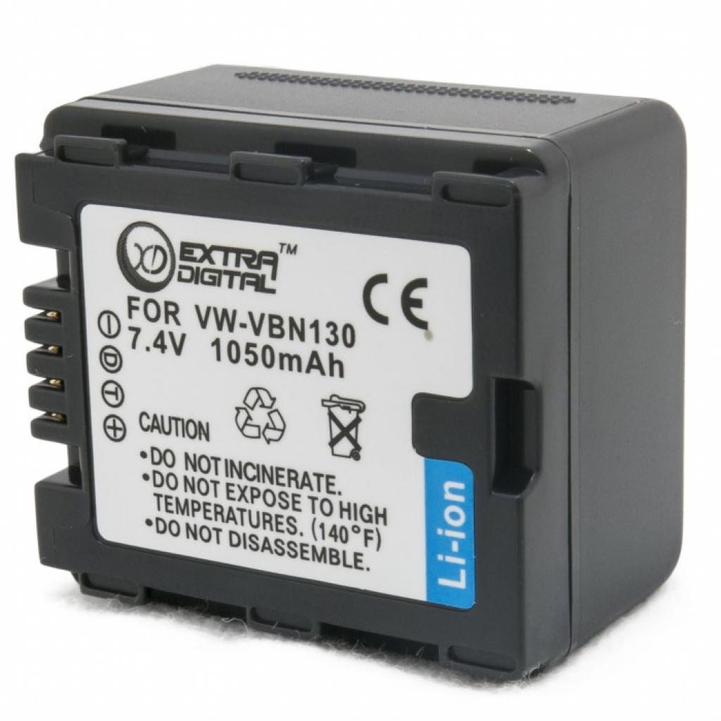 Акумулятор до фото/відео Extradigital Panasonic VW-VBN130 (DV00DV1361) - зображення 2