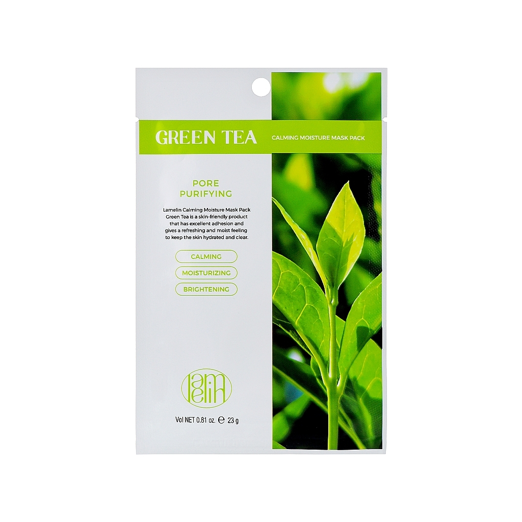 Маска для обличчя Lamelin Тканинна Green Tea 23 г (8809733214669) - зображення 1