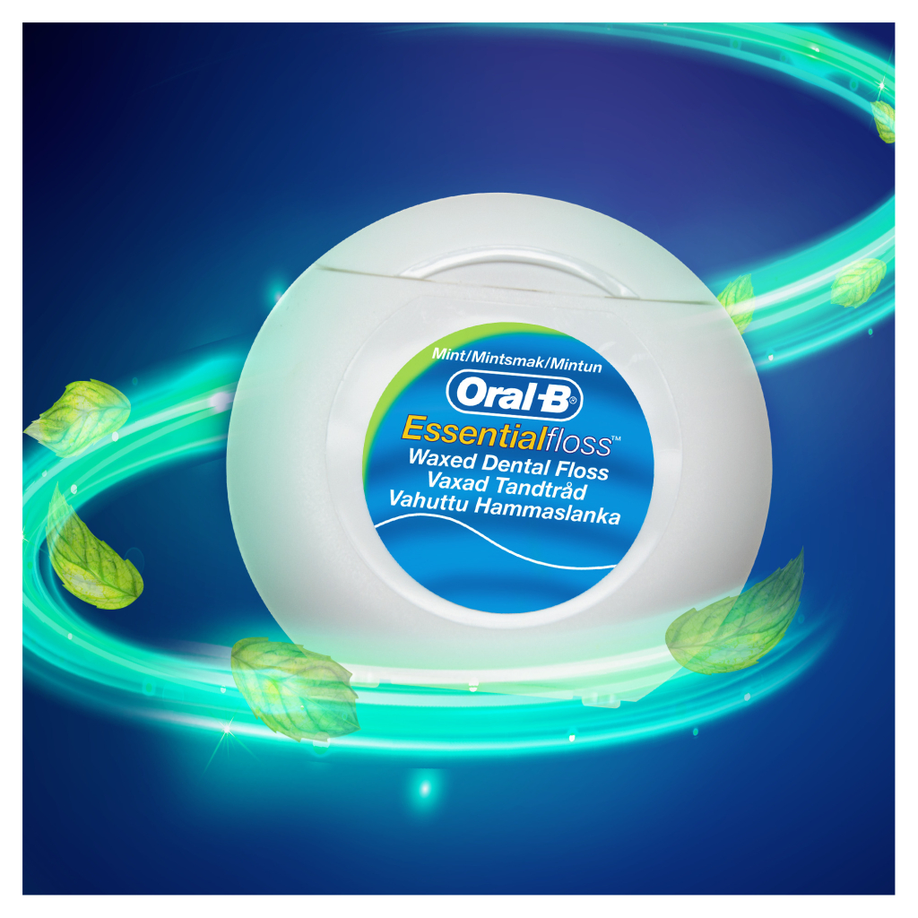 Зубна нитка Oral-B Essential floss Waxed м'ятна 50 м (3014260280772/5010622005029) - изображение 3