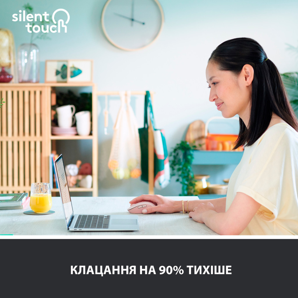 Мишка Logitech Signature M650 L Wireless Rose (910-006237) - зображення 3