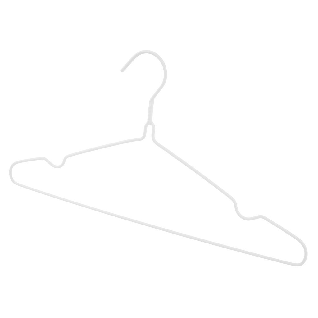 Плічка Idea Home Металеві в силіконі Білі 39.4 х 21 х 0.3 см 8 шт. (6707236) - зображення 2