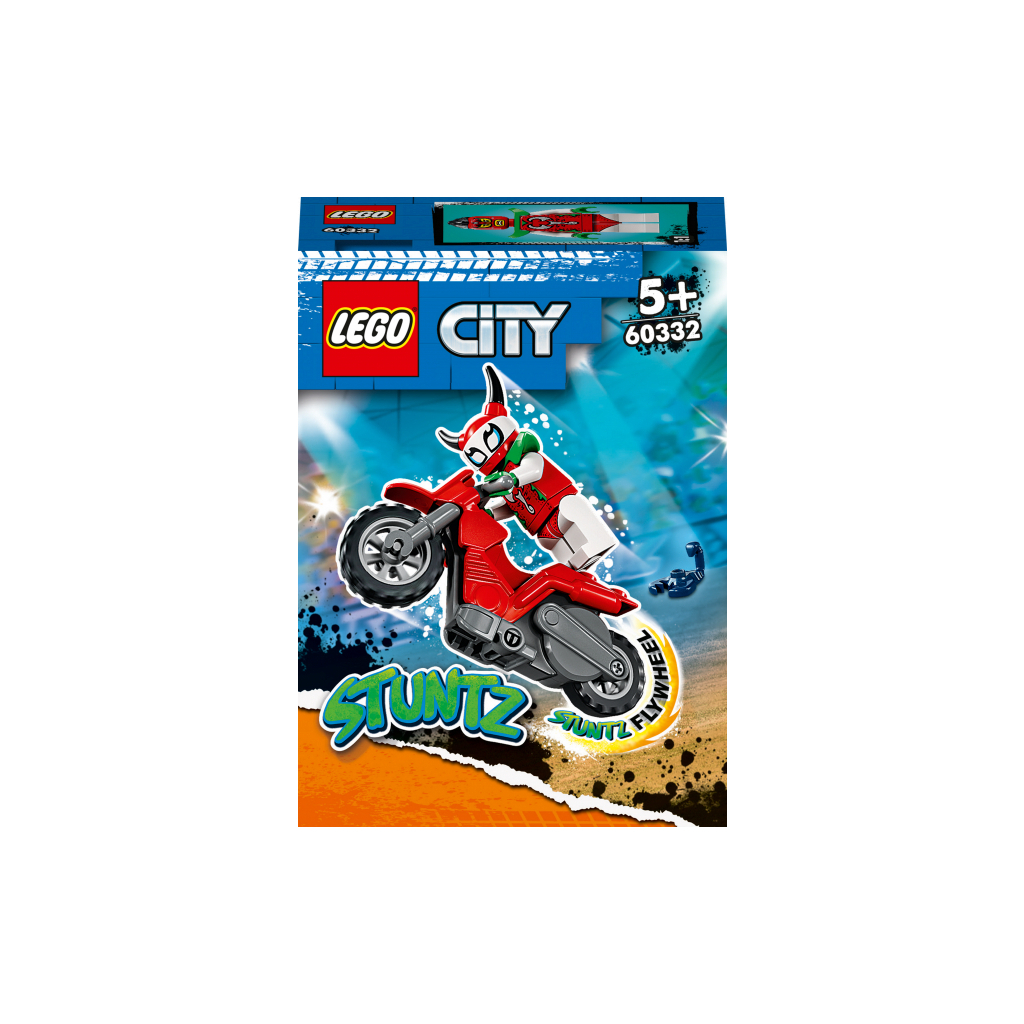 Конструктор LEGO City Stuntz Каскадерський мотоцикл Авантюрного скорпіона 15 деталей (60332) - зображення 1