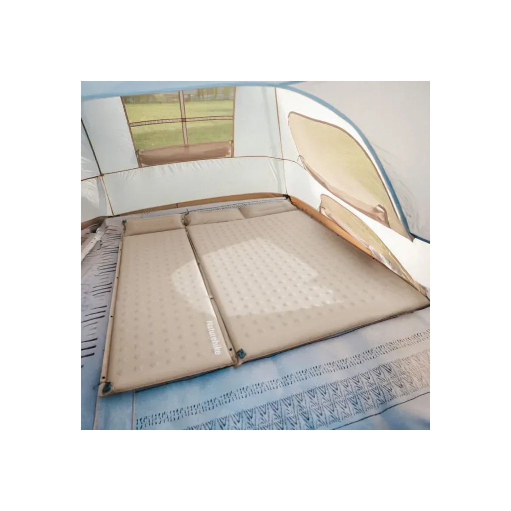 Матрац надувний Naturehike CNK2550WS025, 200х65х6 см, зелений (6977465868787) - picture 3