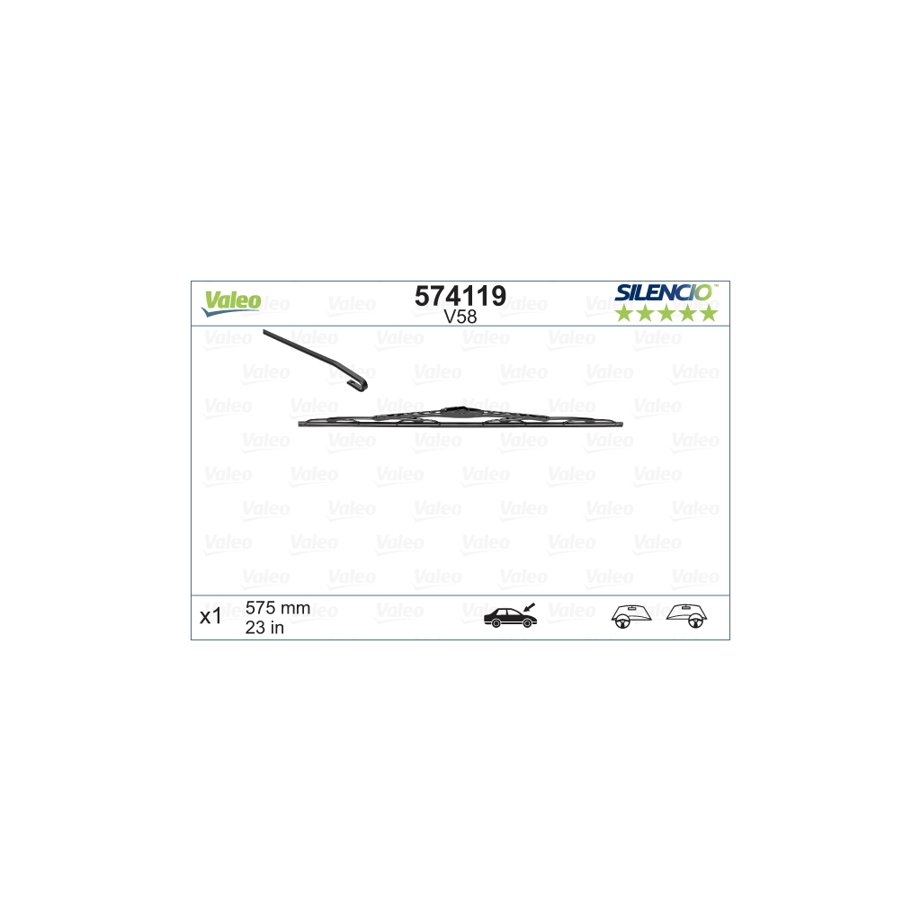 Щітка склоочисника Valeo 574119 - зображення 1