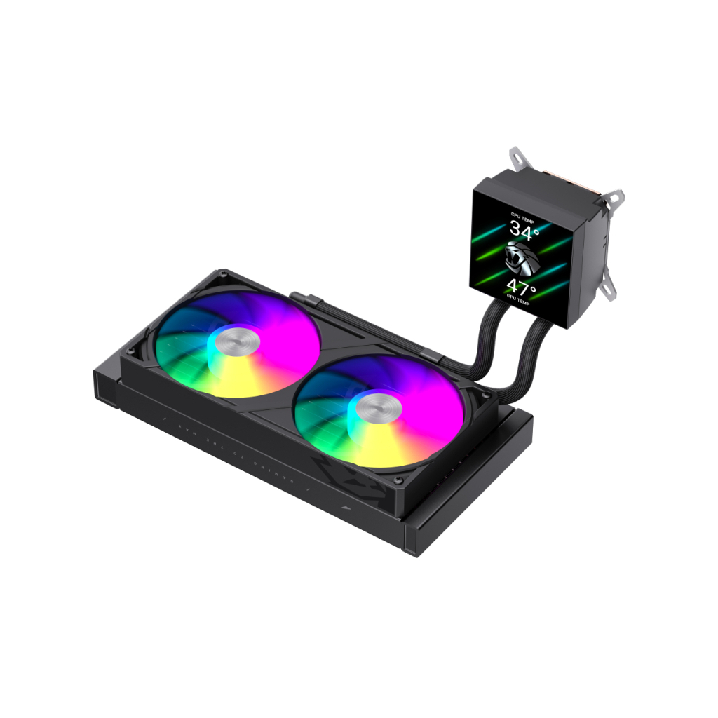 Система рідинного охолодження Gamemax GLACIER 240 LCD BK - зображення 5