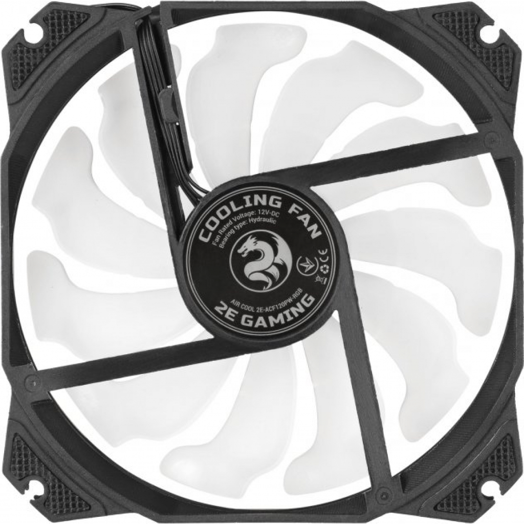 Кулер до корпусу 2E GAMING AIR COOL (ACF120PW-RGB) (2E-ACF120PW-RGB) - зображення 3