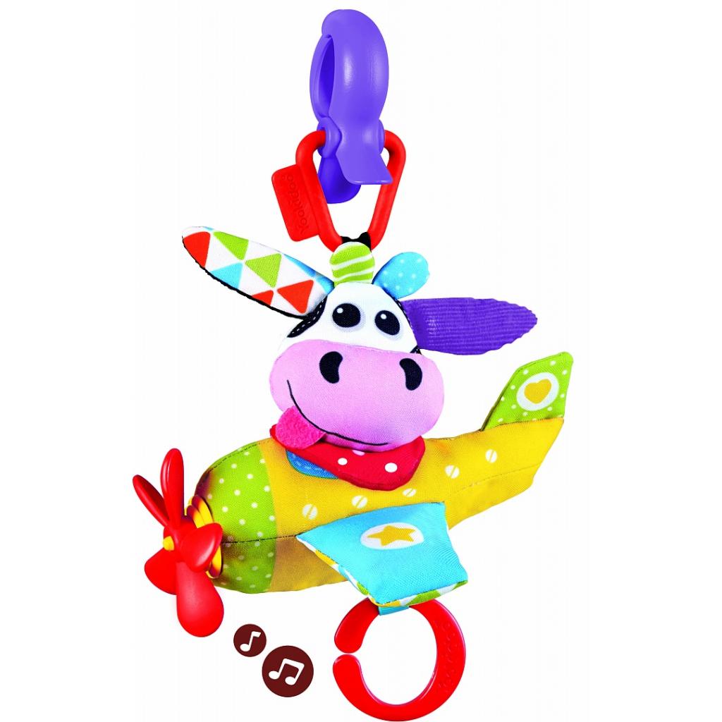 Іграшка на коляску Yookidoo Корівка пілот музична (70632) - зображення 1