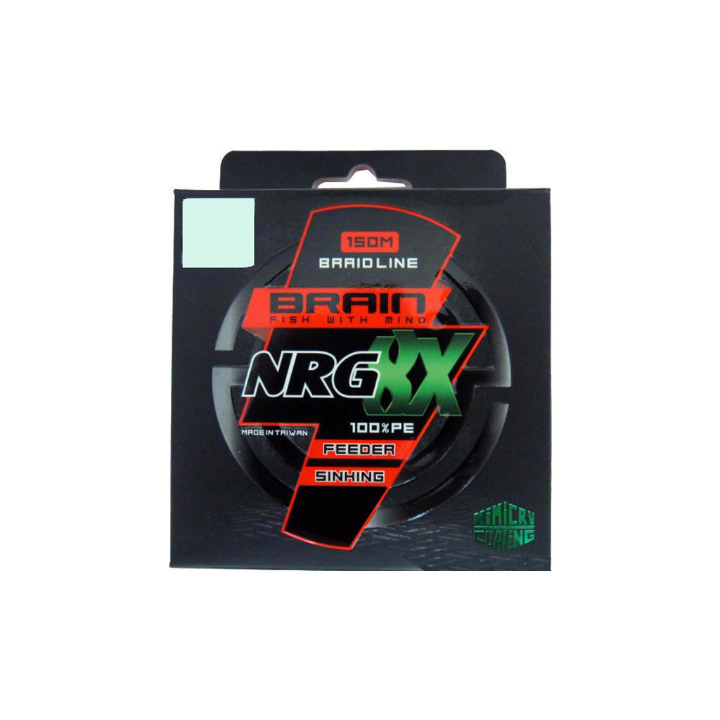 Шнур Brain fishing NRG 8X sinking 150m 0.10mm 8.4kg Brown (1858.20.82) - зображення 1