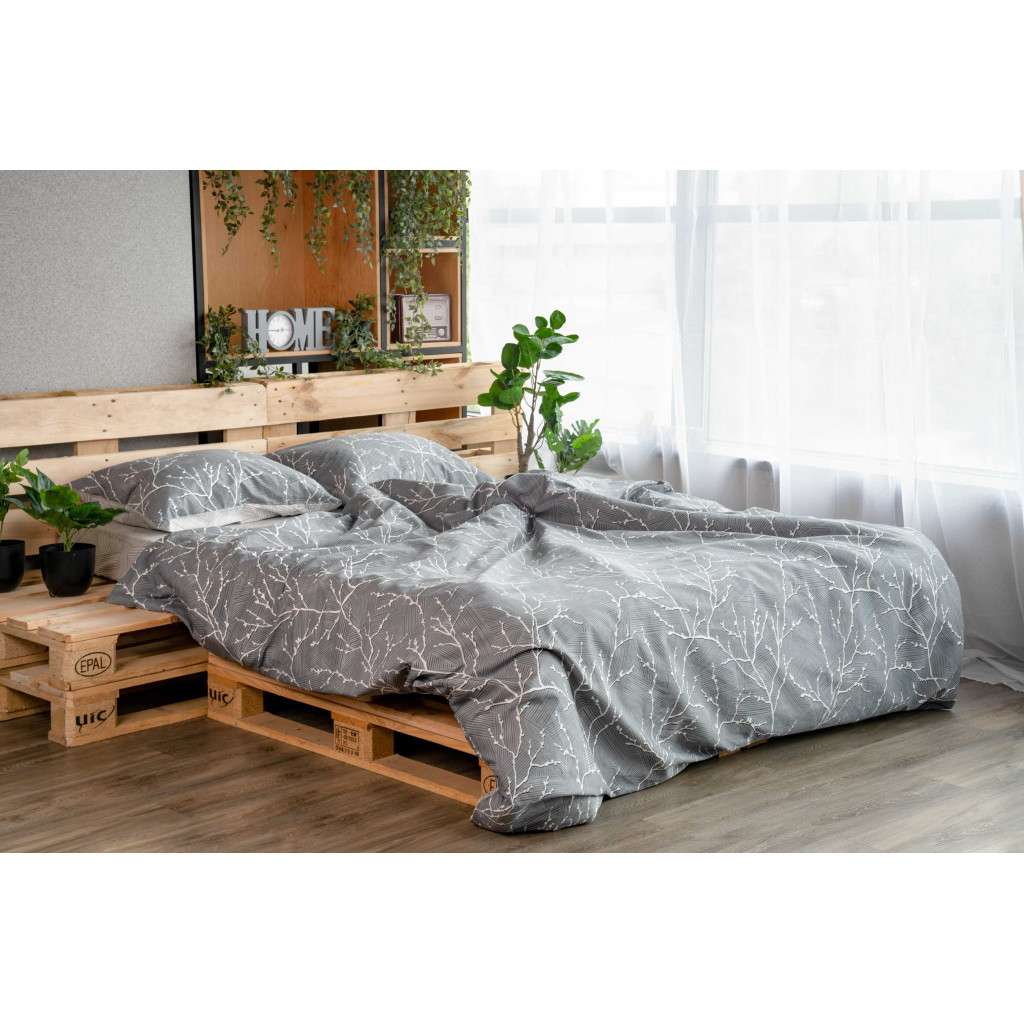 Постільна білизна Ardesto Gloria сатин блакитний полуторний 160х220 (ART1622LD) - зображення 8