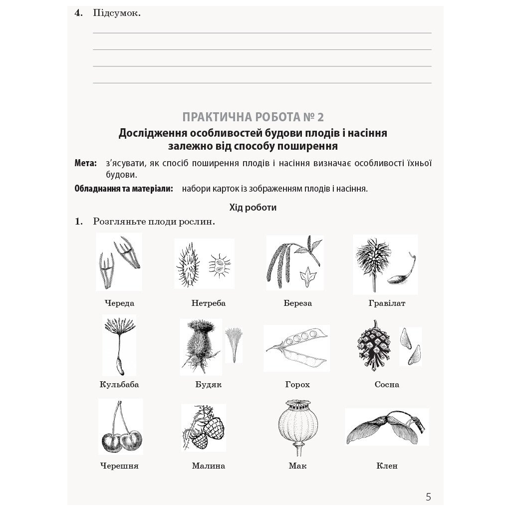 Робочий зошит Біологія і екологія. Профільний рівень. 11 клас. Для практичних робіт - К.М. Задорожний Ранок (9786170957023) - зображення 4