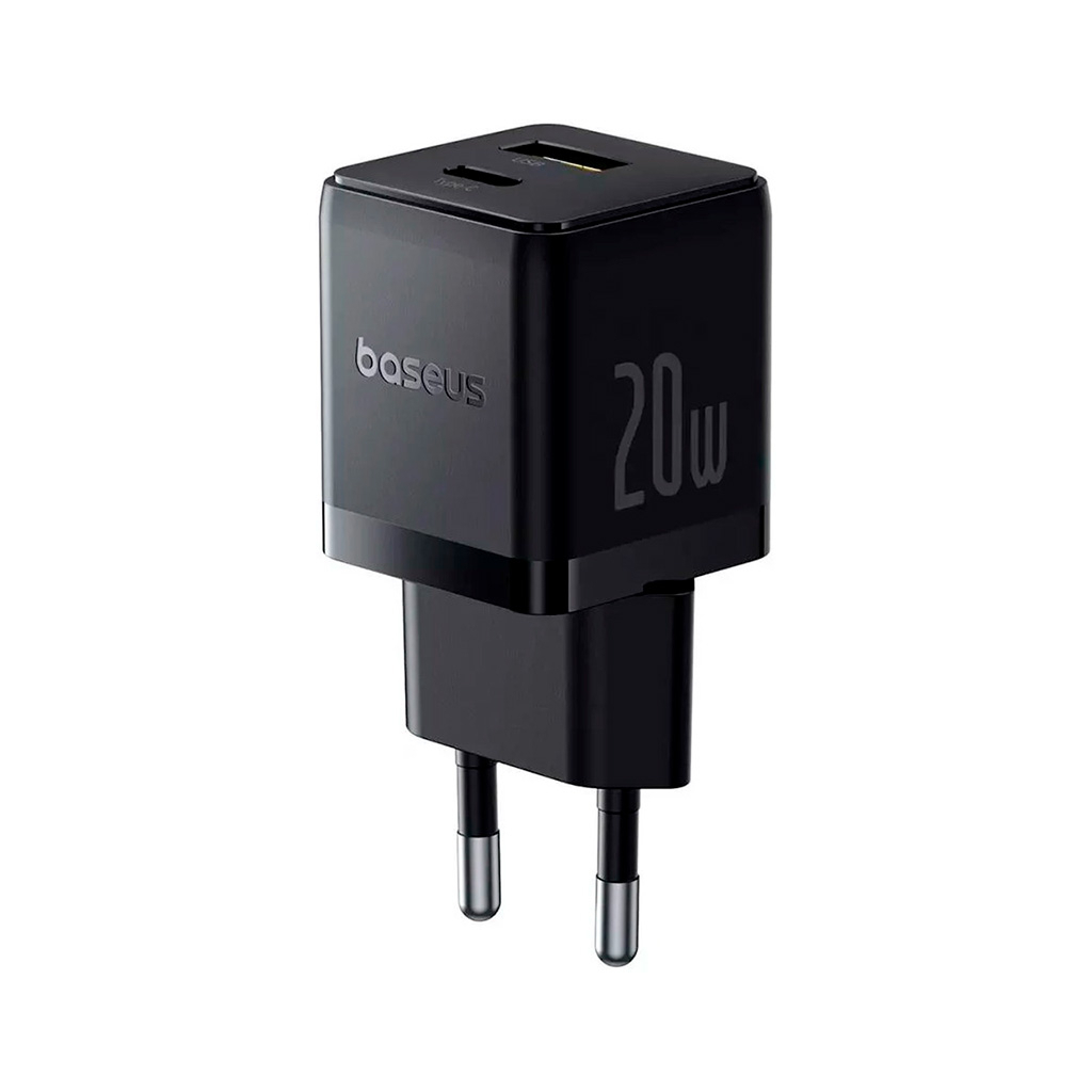 Зарядний пристрій Baseus Palm Fast Charger C+U 20W black (P10111608113-00) - зображення 3