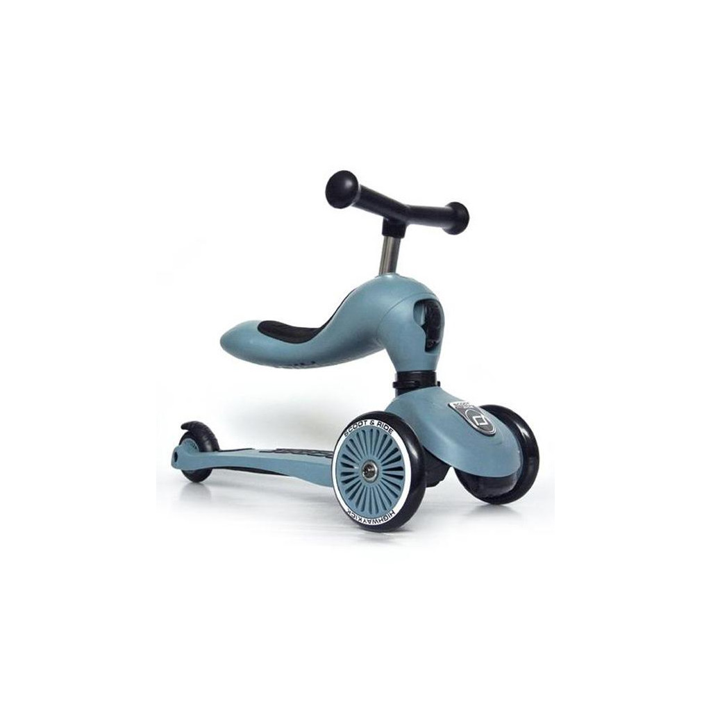 Самокат Scoot&Ride Highwaykick-1 Сіро-синій (SR-160629-STEEL) - зображення 1