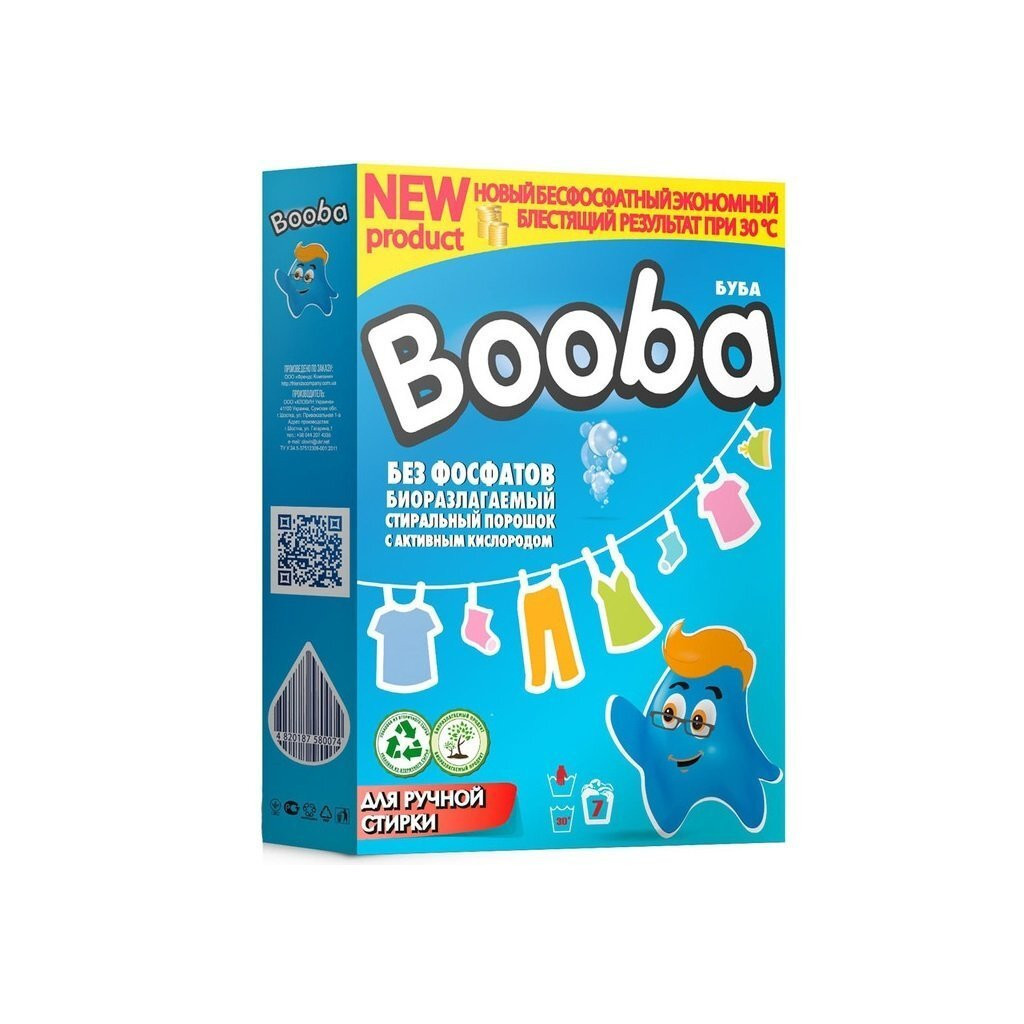 Пральний порошок Booba Ручний 350 г (4820187580074) - зображення 1
