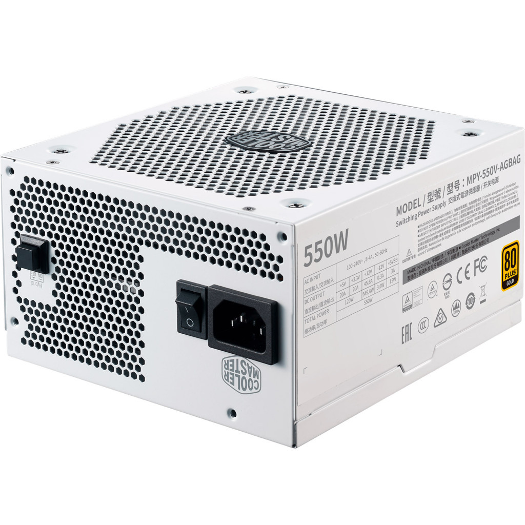 Блок живлення CoolerMaster 550W V550 GOLD-V2 WHITE EDITION (MPY-550V-AGBAG-EU) - зображення 2