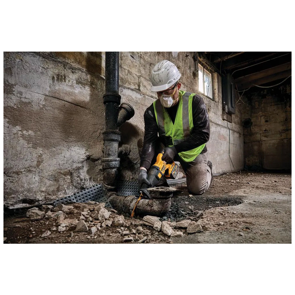 Шабельна пила DeWALT 54В XR FLEXVOLT Li-lon 2 Аг, 0 - 3000 ход/хв, 3.54 кг, кейс TSTAK (DCS389T2) - изображение 4