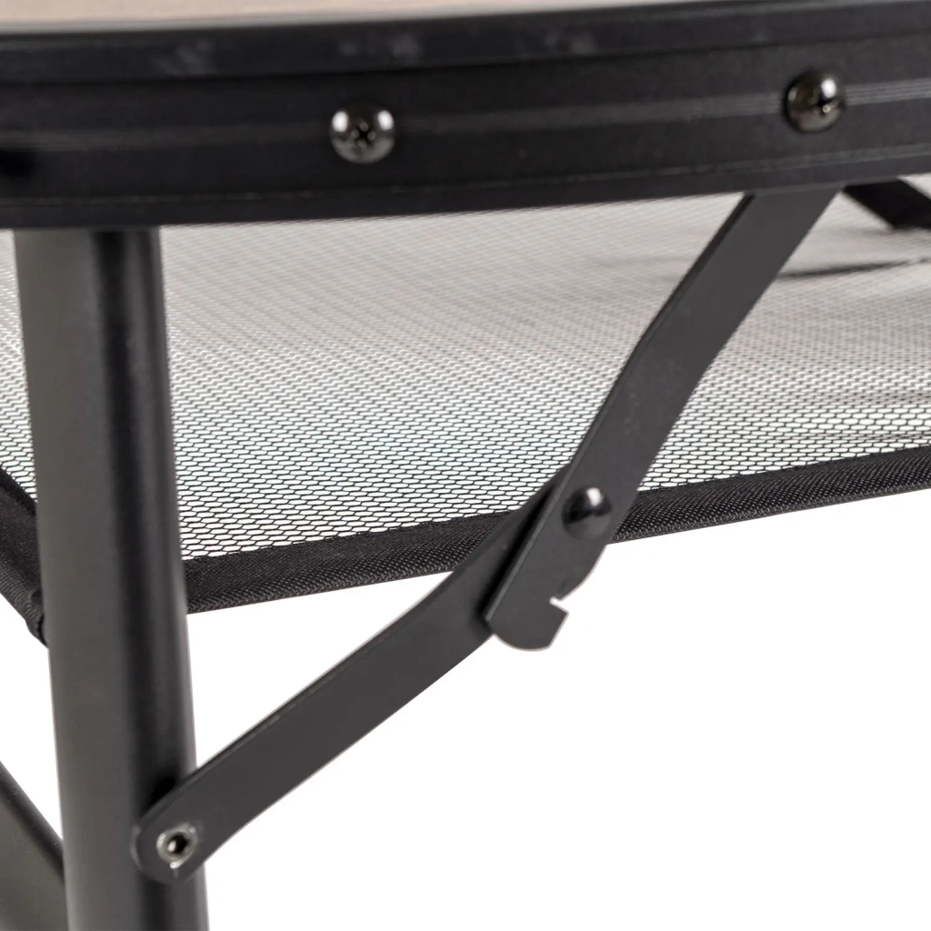 Туристичний стіл Bo-Camp Melrose Oval 120x80 cm Black/Wood look (1404220) - изображение 7