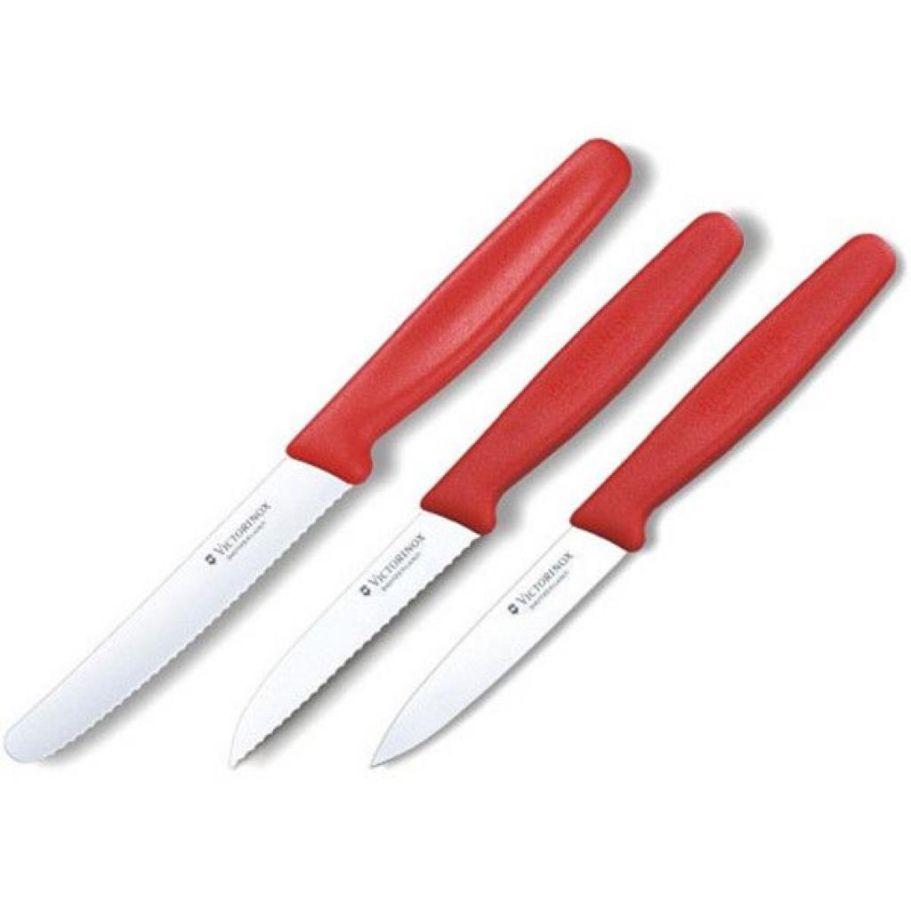 Набір ножів Victorinox SwissClassic из 3 предметов Красный (6.7111.3) - зображення 2