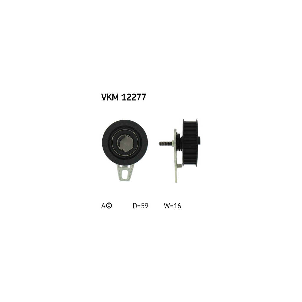 Ролик натягувача ременя SKF VKM 12277 - зображення 1