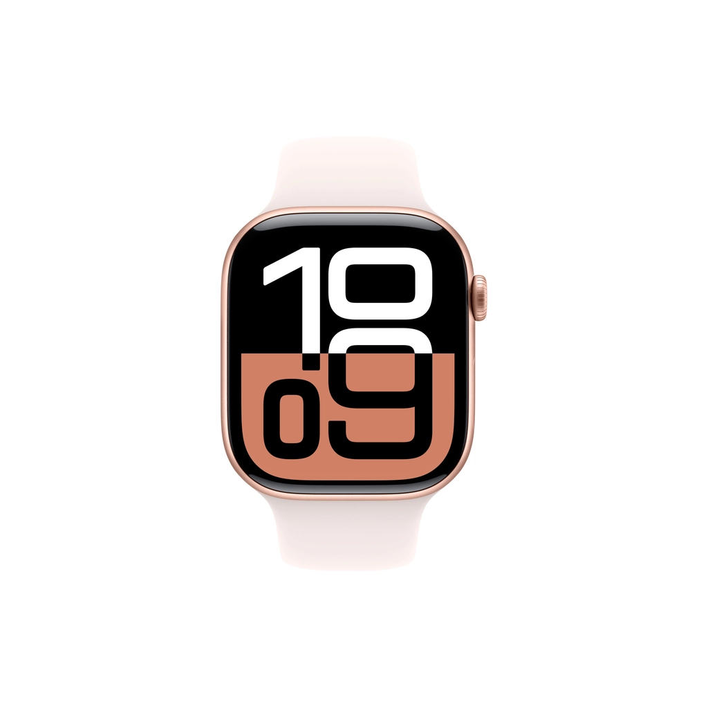 Смарт-годинник Apple Watch Series 10 GPS 46mm Rose Gold Aluminium Case with Light Blush Sport Band - M/L (MWWU3QH/A) - изображение 2