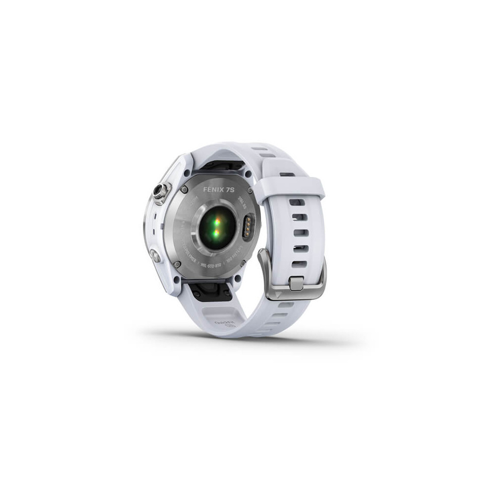 Смарт-годинник Garmin fenix 7S Stainless Steel w/ Whitestone Band, GPS (010-02539-03) - зображення 10