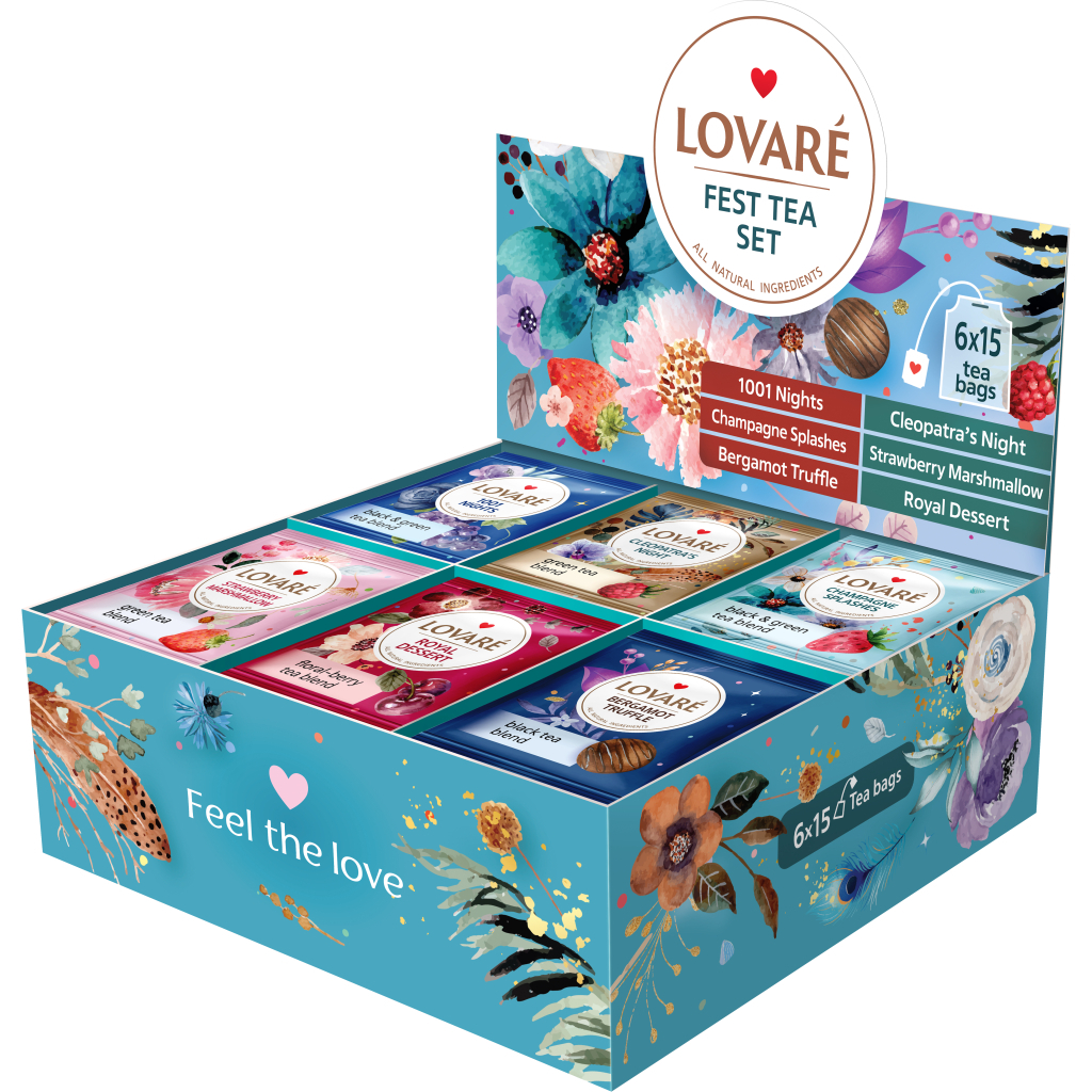 Чай Lovare Fest Tea Set 90 пакетиків асорті (lv.79907) - изображение 2