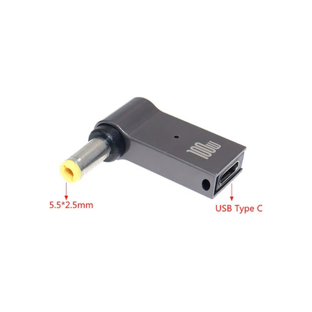 Перехідник USB-C to DC 5.5x2.5mm 100W ХОКО (XK-DC-C-5.5-2.5) - изображение 6