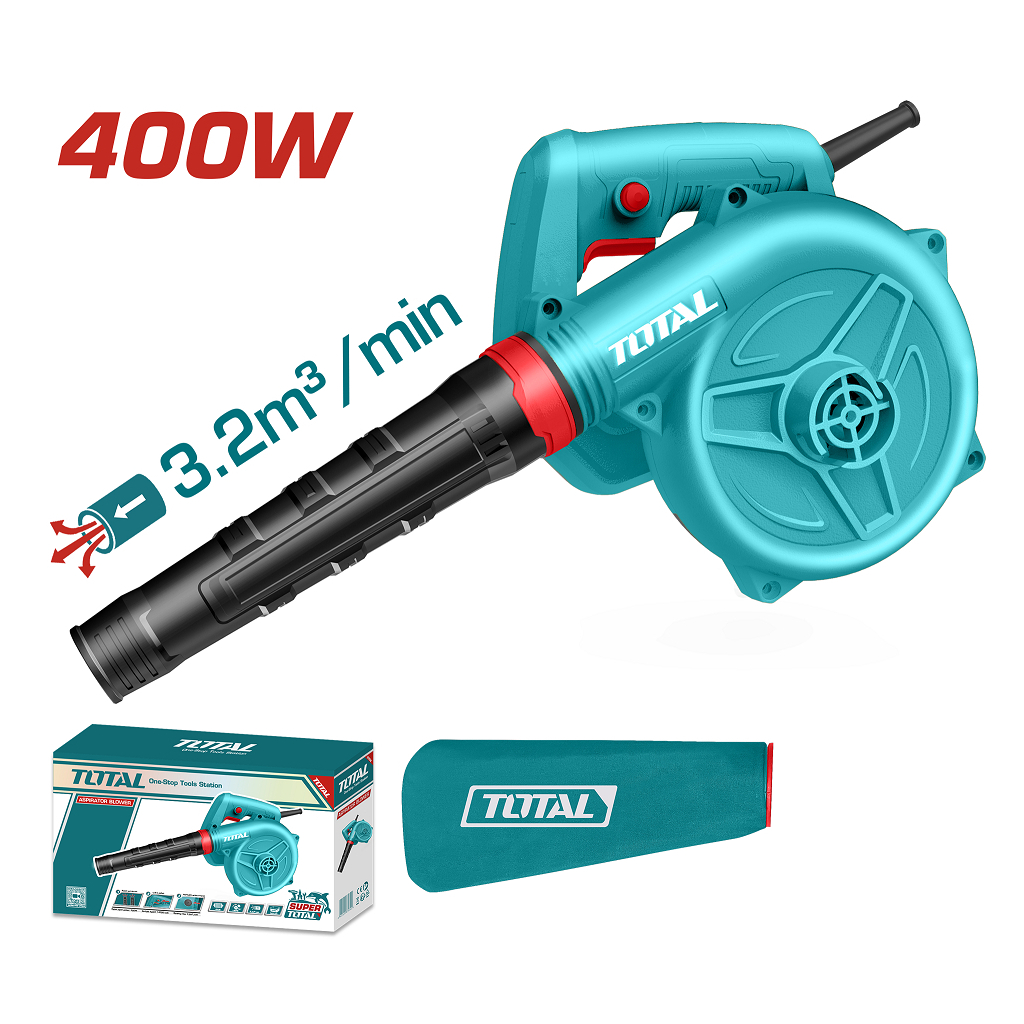 Повітродувка Total TB4036 400Вт, 14000 об/хв, 3.2 куб.м/хв (TB4036) - изображение 2