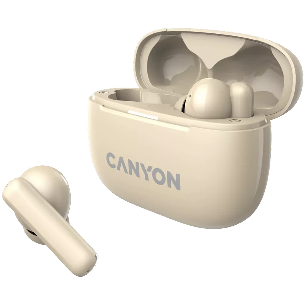 Навушники Canyon TWS-10 OnGo ANC ENC Beige (CNS-TWS10BG) - зображення 4