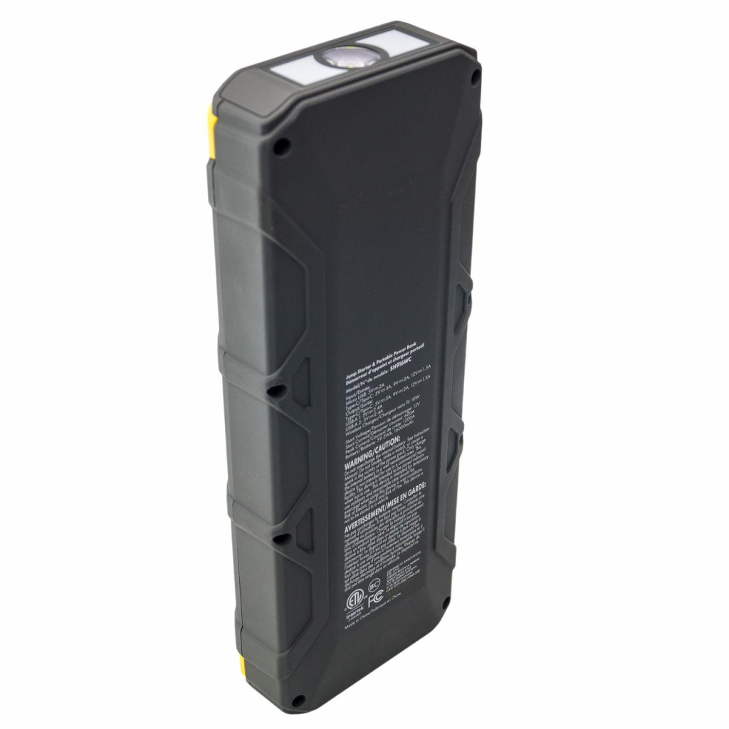 Пуско зарядний пристрій Shell 16000mAh (SH916WC-CB(Grey+Yellow)) - зображення 7