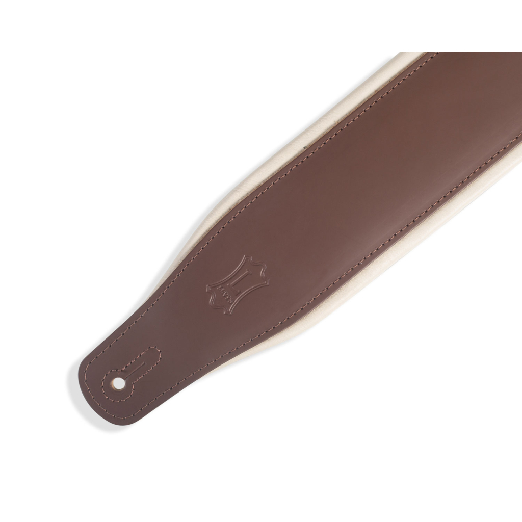 Ремінь для гітари Levy's Classics Series Padded Two-Tone Guitar Strap (Brown, Cream) (M26PD-BRN_CRM) - изображение 3