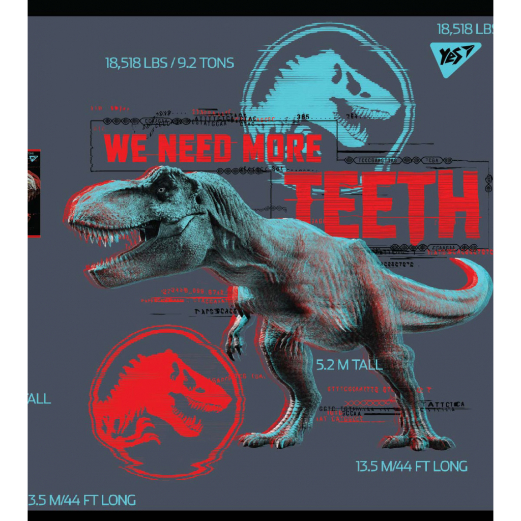 Зошит Yes А5 Jurassic World Science Gone Wrong 18 аркушів клітинка (765317) - зображення 5