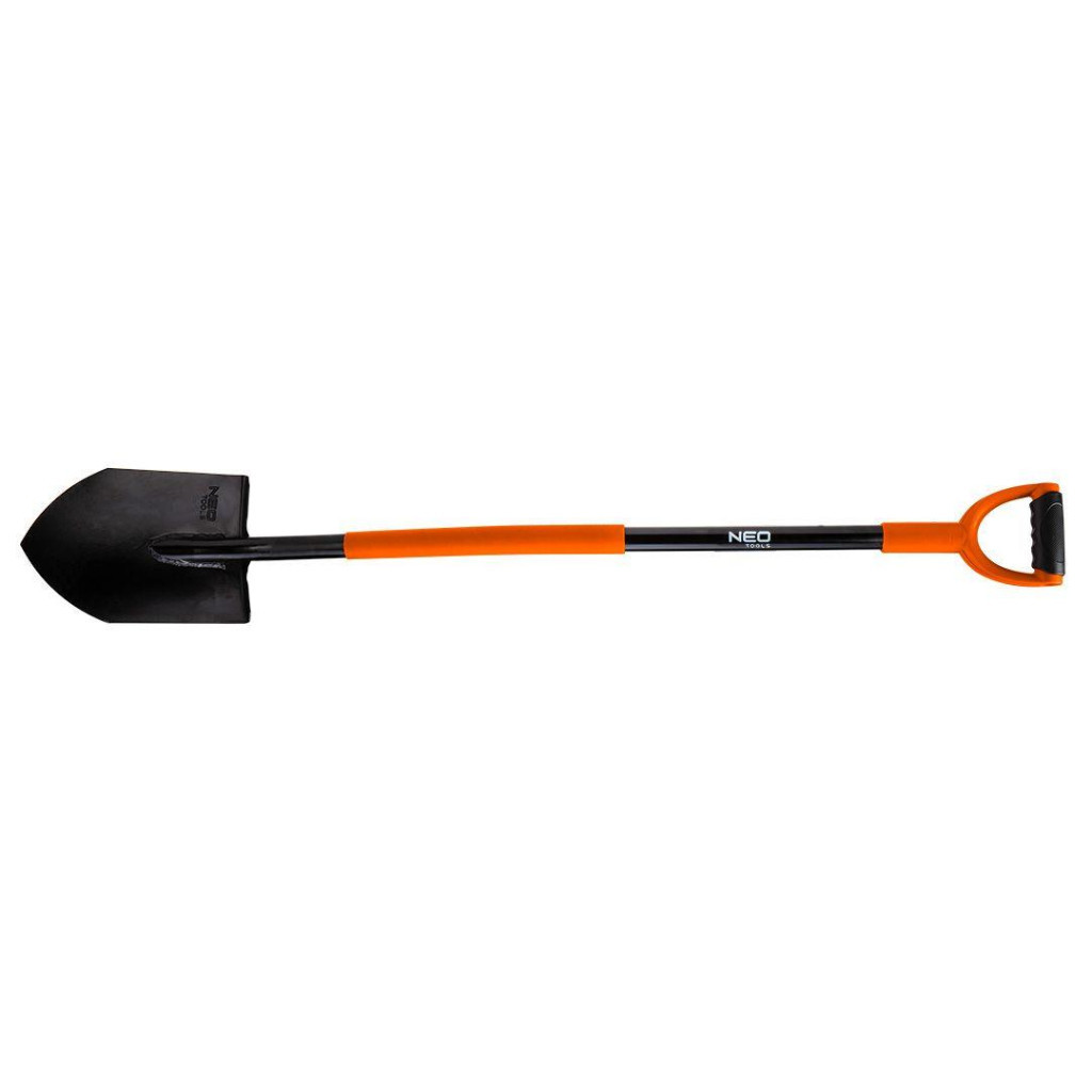 Лопата Neo Tools штикова, руків'я металеве D-подібне, 125см, 2.28кг (95-008) - зображення 1