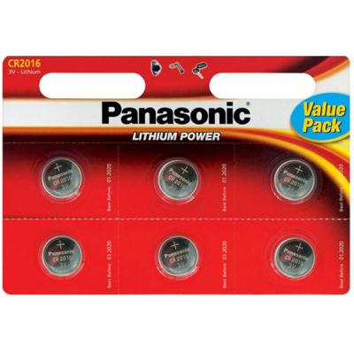 Батарейка Panasonic CR 2016 * 6 LITHIUM (CR-2016EL/6B) - зображення 1