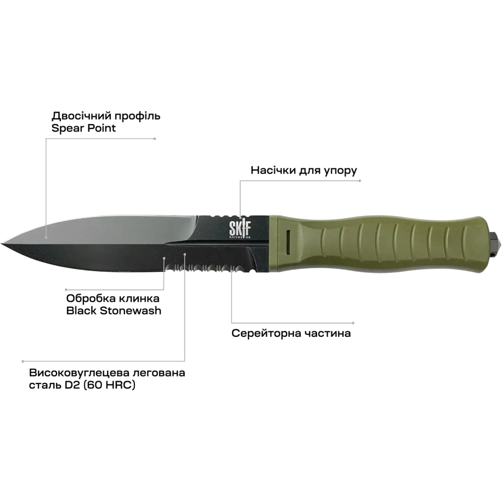 Ніж Skif Neptune BSW Olive (FBL-001BSWOL) - зображення 7