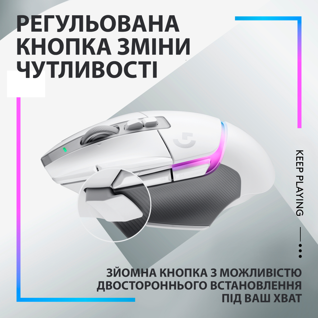 Мишка Logitech G502 X Plus Wireless White (910-006171) - зображення 6