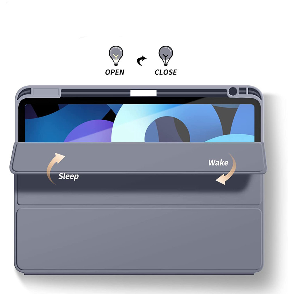 Чохол до планшета BeCover Tri Fold Hard TPU Apple iPad Air 11" M2/M3 (2024/2025) Purple (711404) - зображення 5