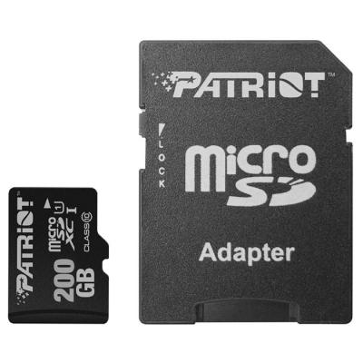 Карта пам'яті Patriot 200GB microSD class 10 UHS-I (PSF200GMCSDXC10) - зображення 1